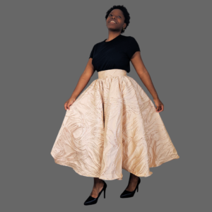 💐 jupe 360° noire en brocart jacquard avec tulle – midi 80 cm sur mesure | Édition signature | penovoilis (copie) (copie)